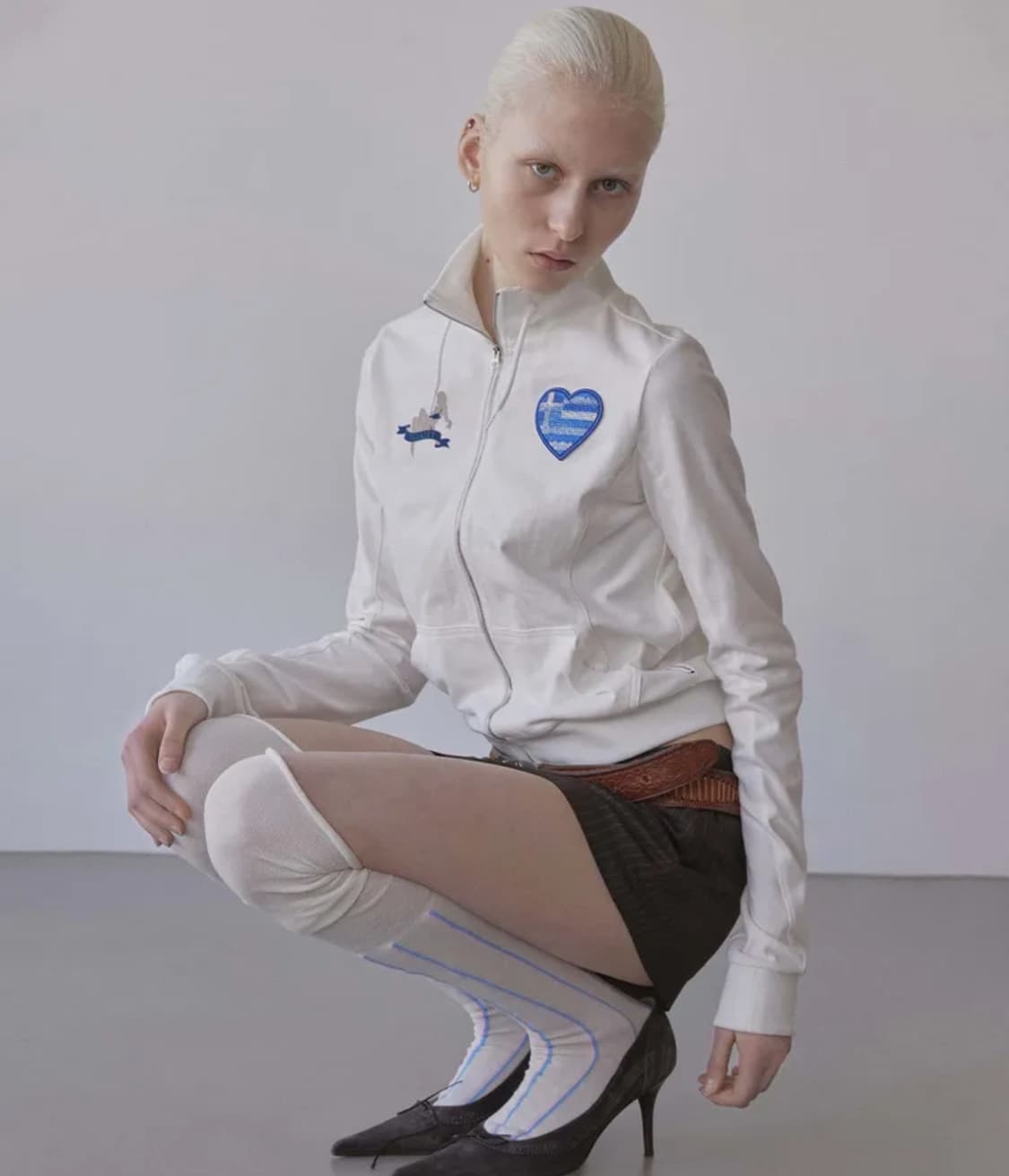 스컬프터 플래그 트랙 집업 화이트 (구해요) 상품이미지1