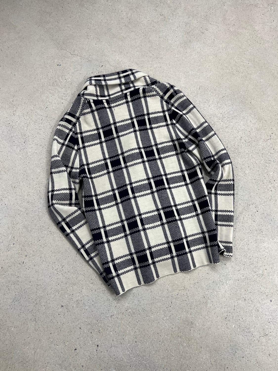 폴로 랄프로렌 램스울 숄카라 체크 가디건 상품이미지3