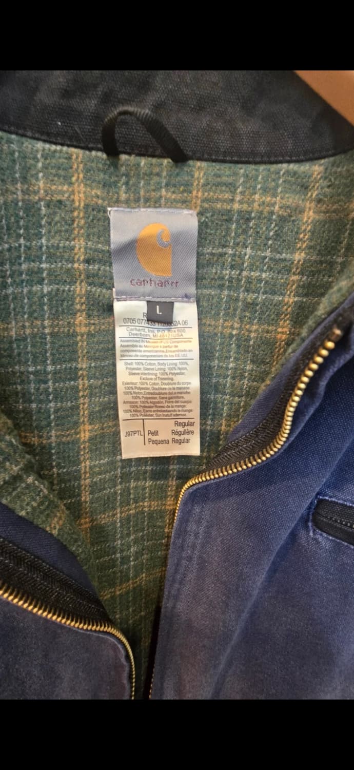 칼하트 네이비 자켓 L 상품이미지2