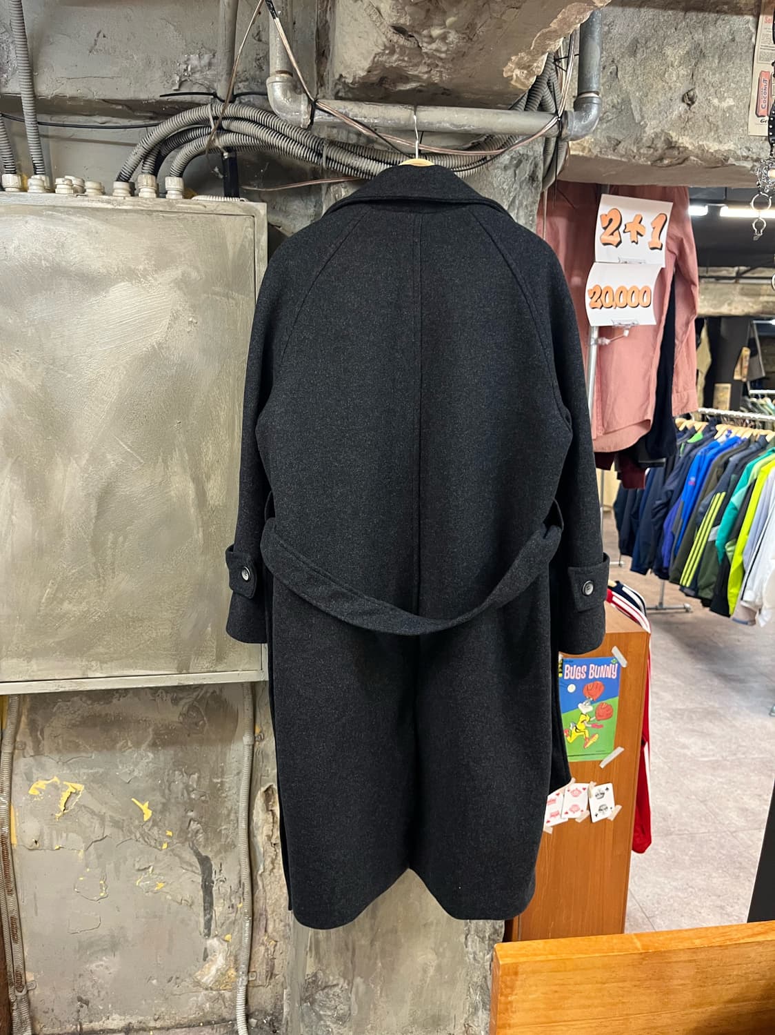 파블로 더블 롱코트 차콜 L #csz3036 상품이미지2