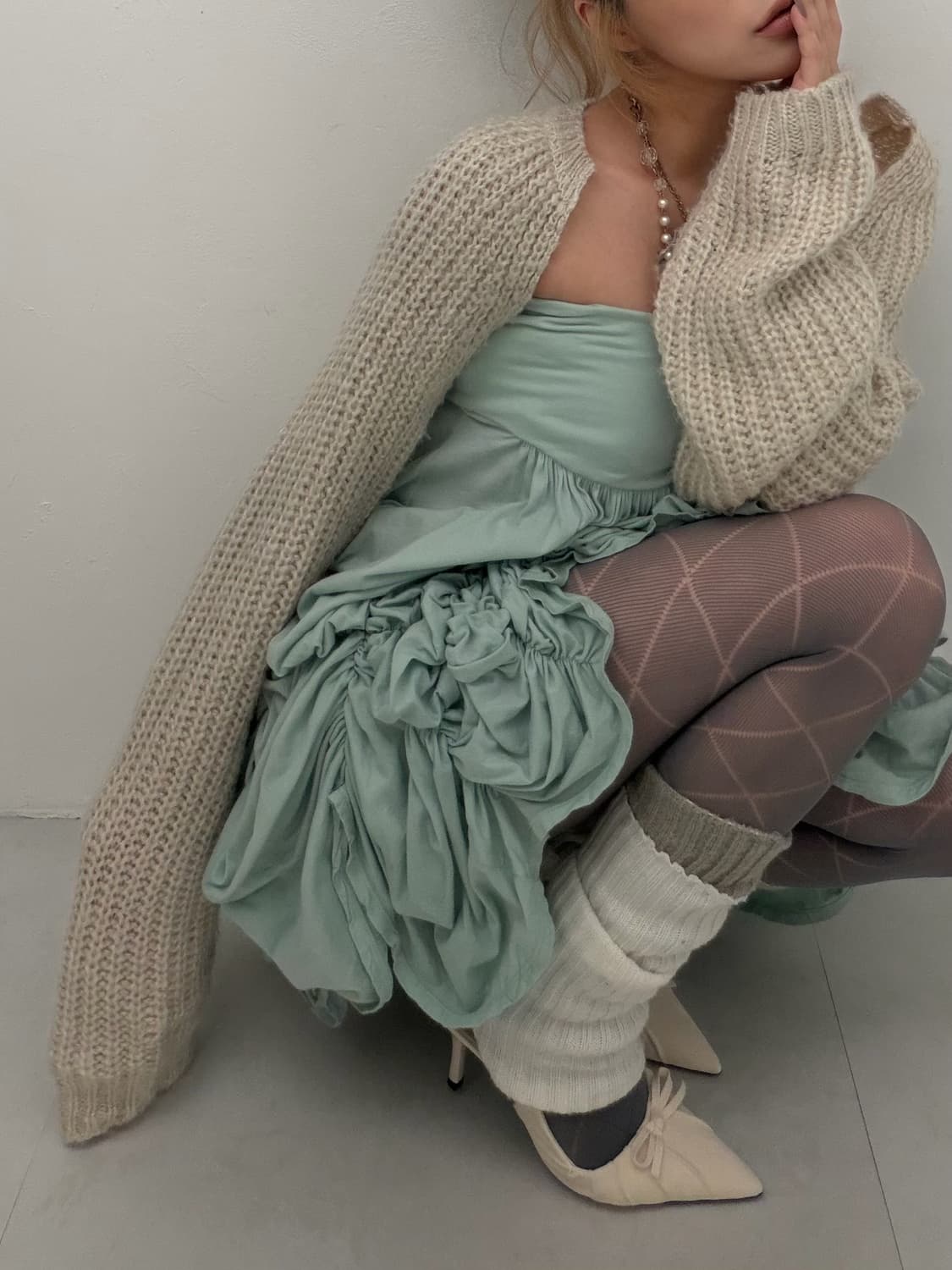 민트 셔링 원피스&스커트  상품이미지2