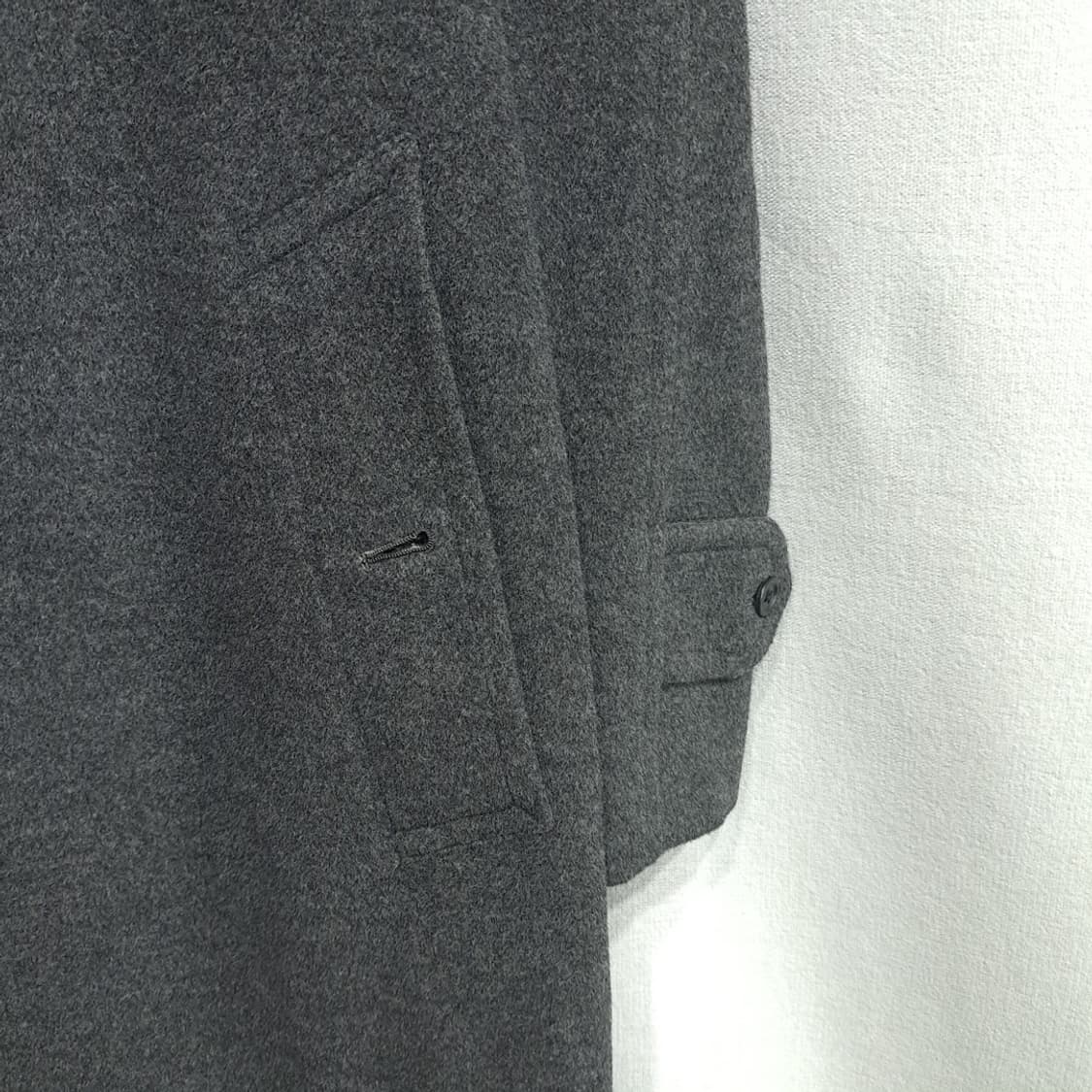 CN986W L 버버리 일본판 차콜그레이 퓨어울 롱코트 상품이미지9