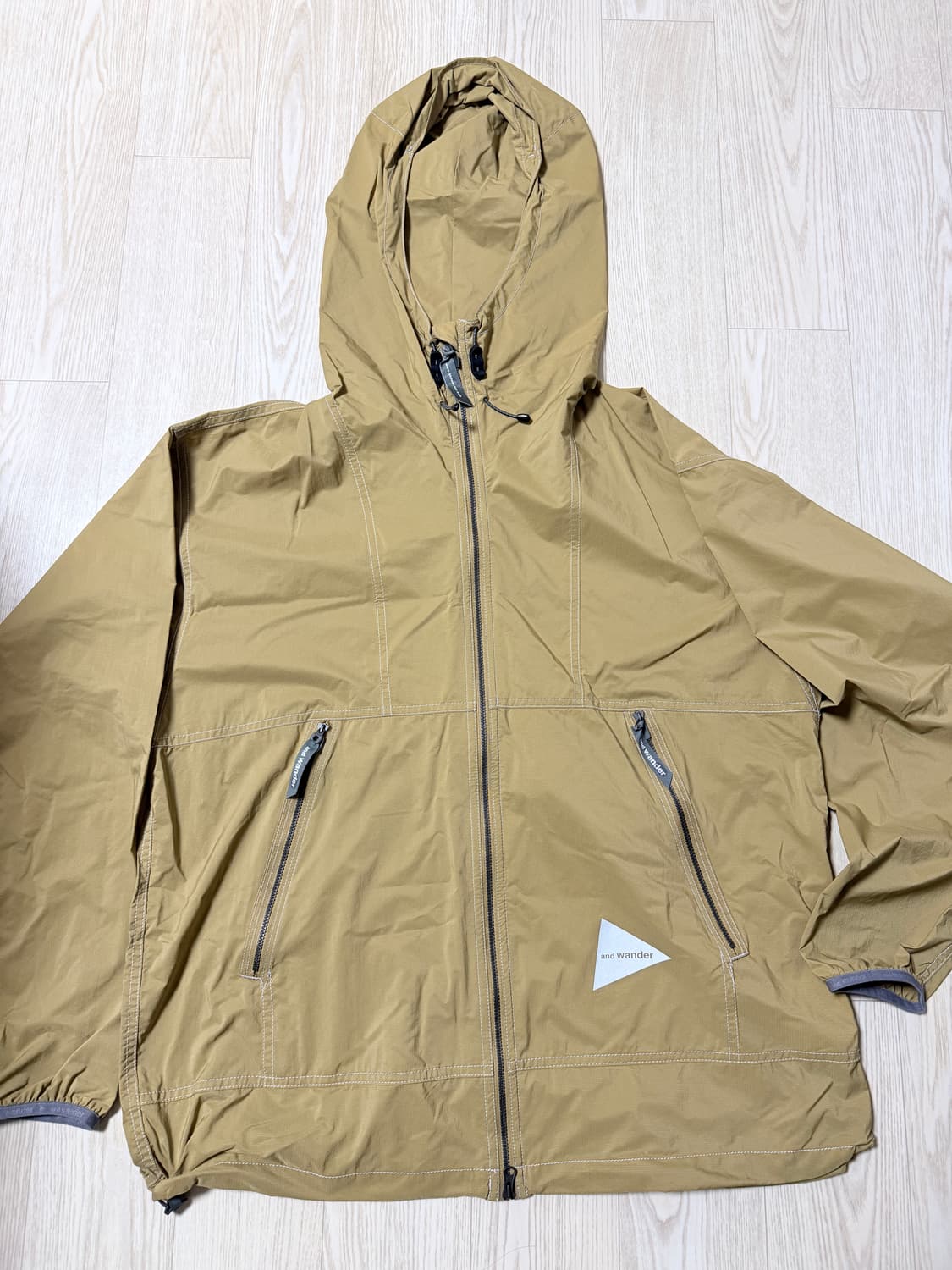 앤드원더 퍼텍스 자켓 옐로우 올리브 상품이미지2