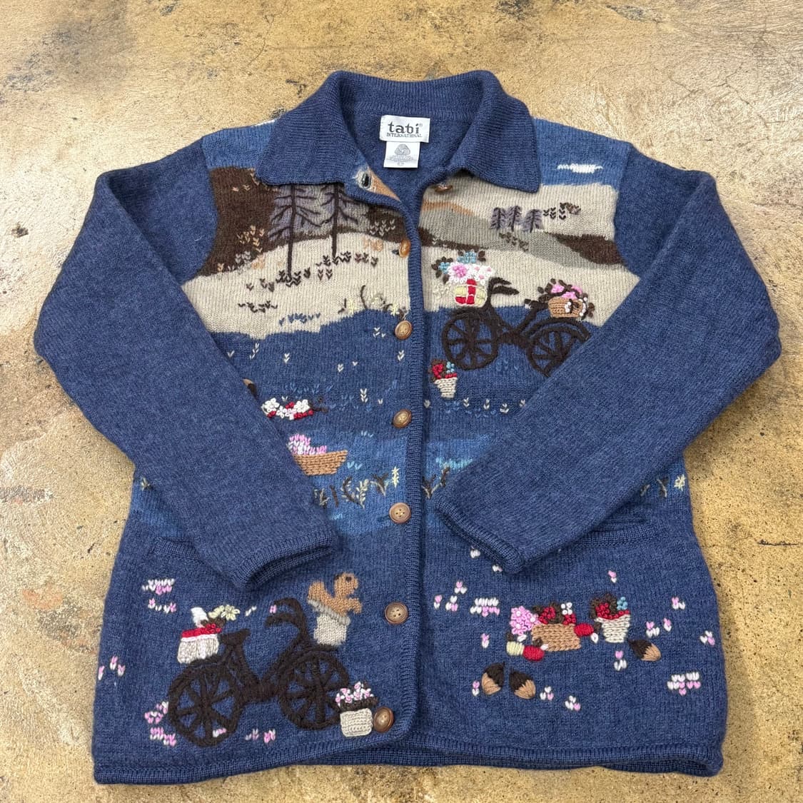 모리 빈티지 니트 집업  상품이미지2