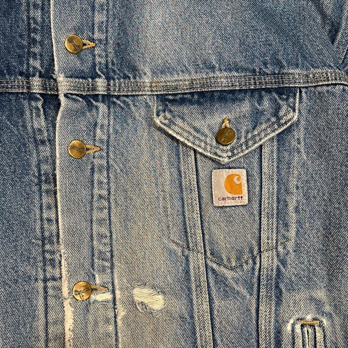 칼하트 wip 디트로이트 데님 워크 자켓 상품이미지5