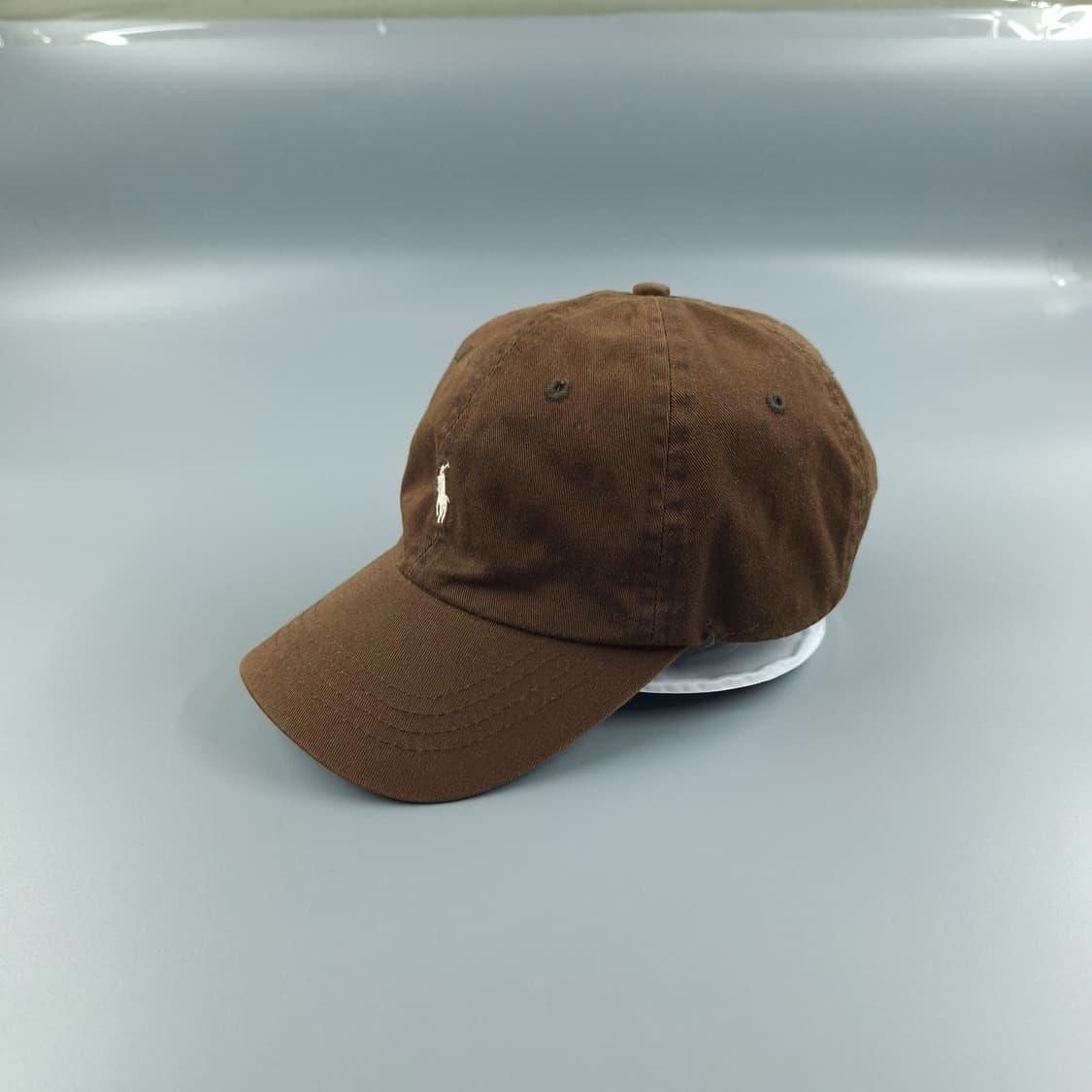 폴로랄프로렌 두산 00s 브라운 화이트포니 레더스트랩 코튼 볼캡 야구모자 상품이미지2