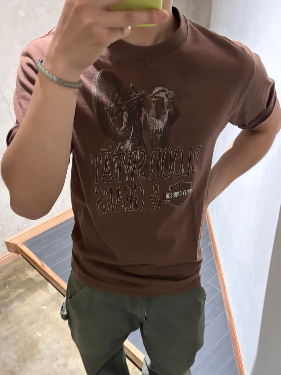 00’s 할리데이비슨 바이크 프린팅 티셔츠 상품이미지1