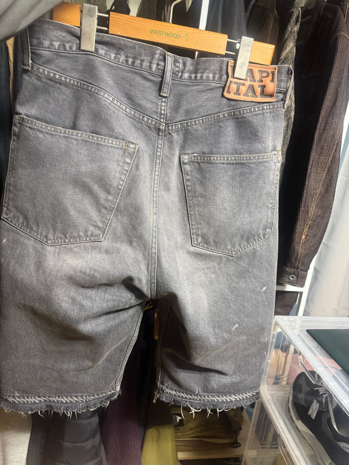 캐피탈 본 데님 반바지 상품이미지1