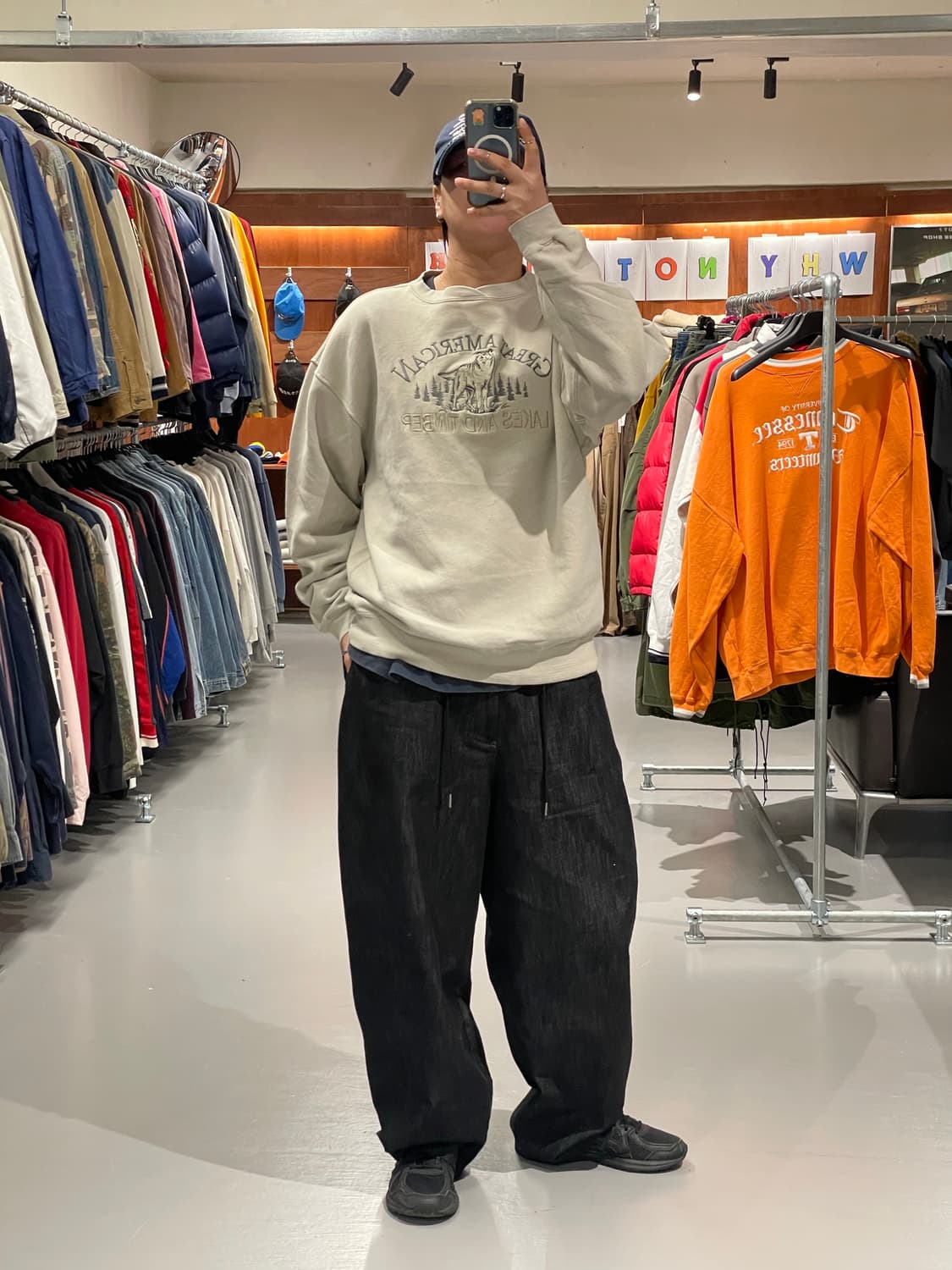 90‘s 늑대 자수 맨투맨 티셔츠   상품이미지5