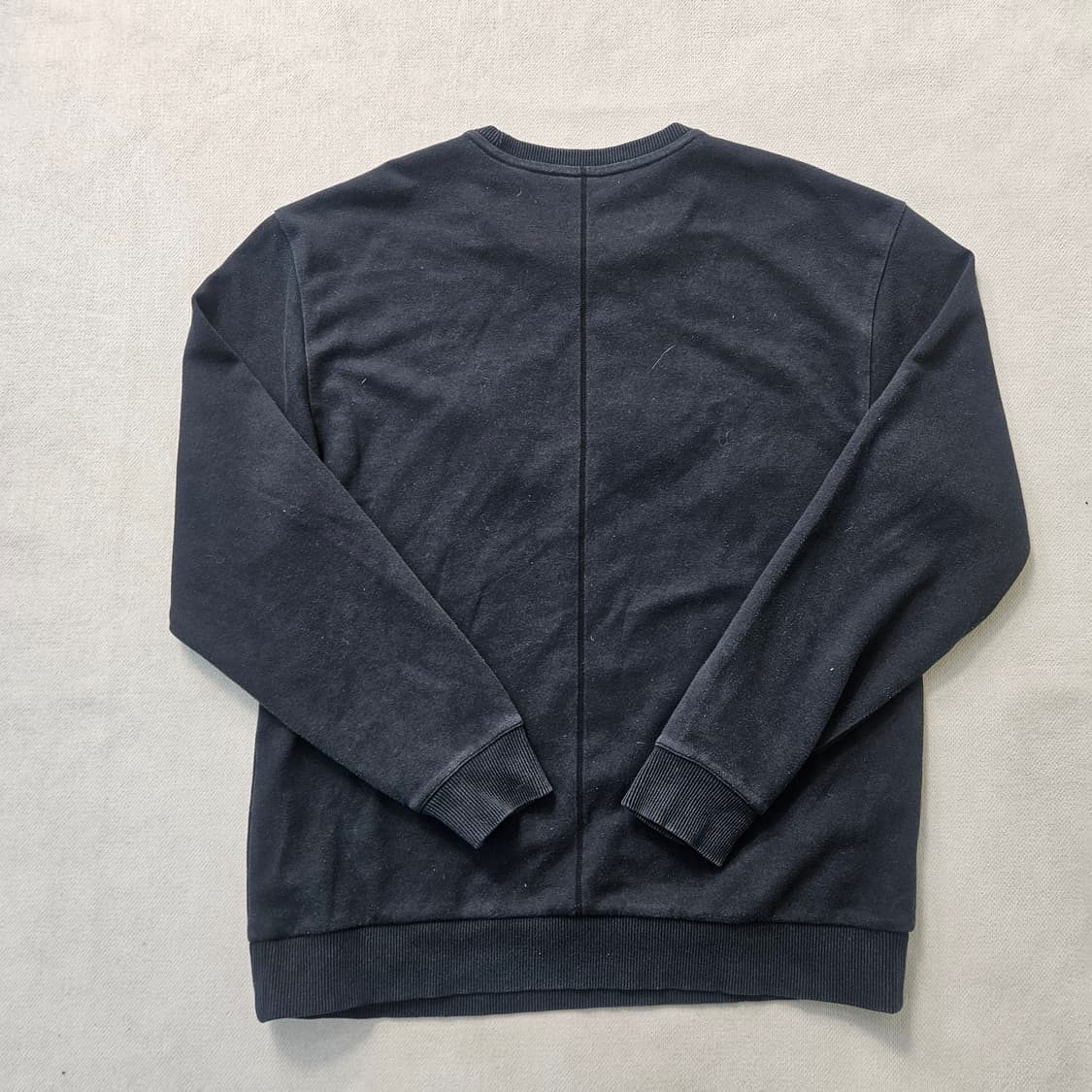 L 아식스 빅로고 블랙 맨투맨 0326Y 상품이미지2