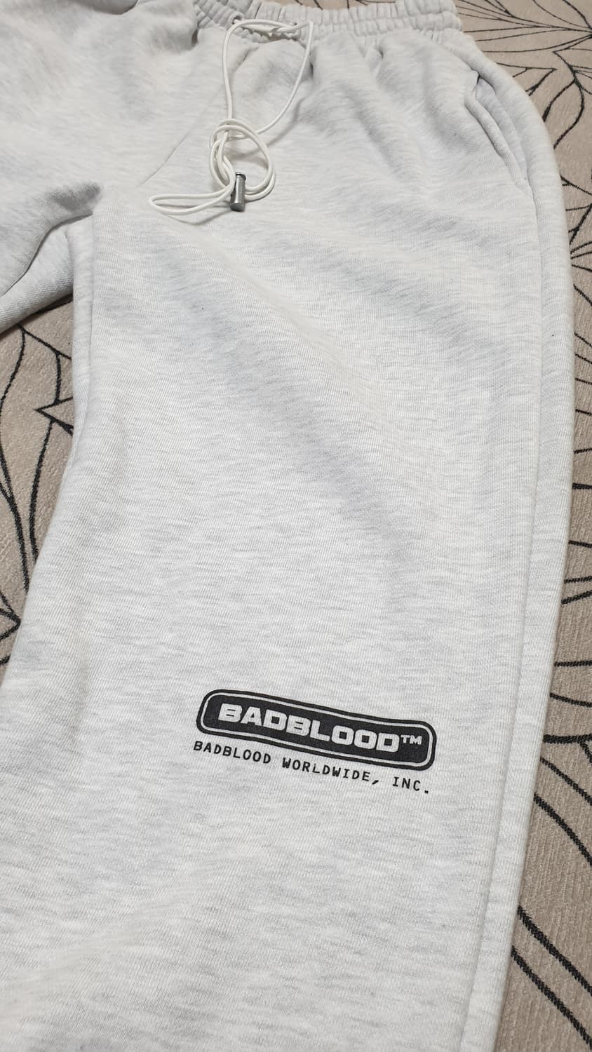 BADBLOOD 트레이닝 바지 라이트그레이 S사이즈 상품이미지6