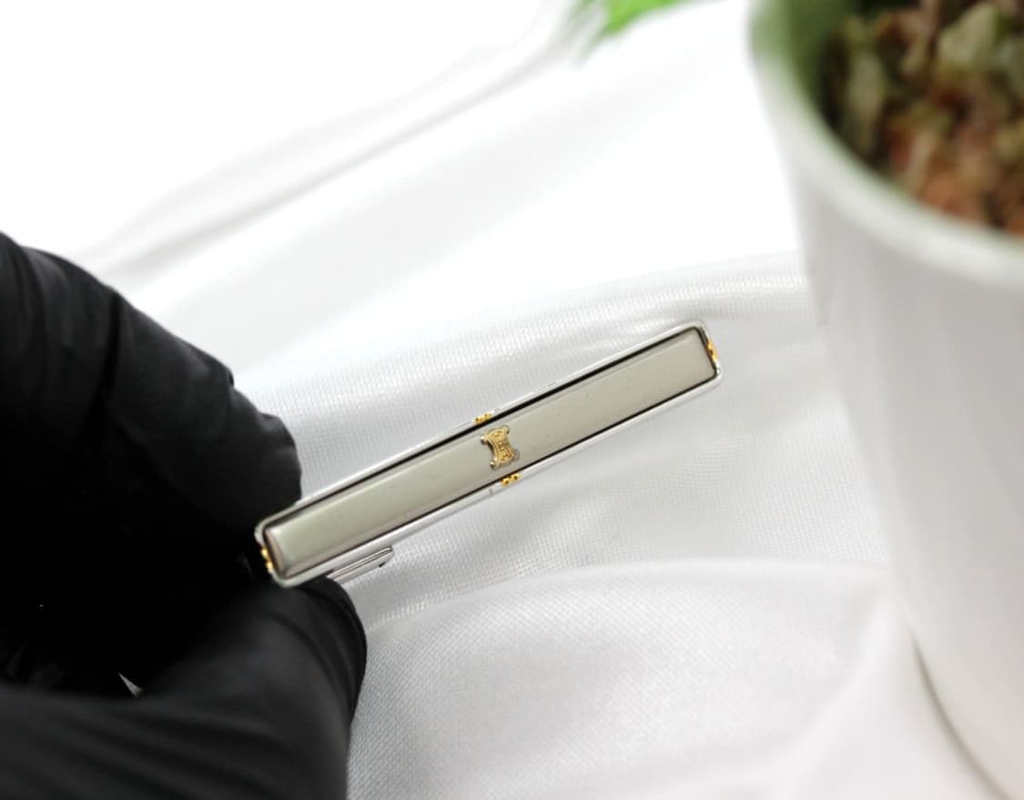 셀린느 A등급 5cm 실버925 명품 넥타이핀 빈티지 상품이미지4