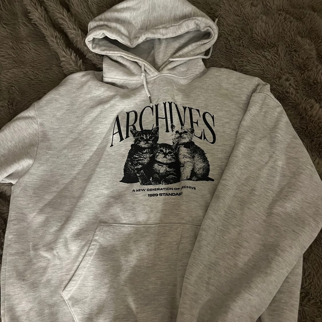 벤힛 고양이 기모후드티 상품이미지1