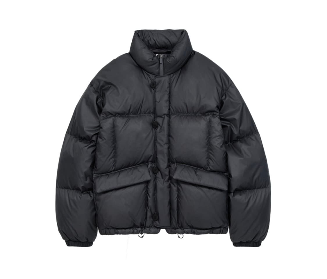 [2] 폴리테루 버튼푸퍼자켓 차콜 상품이미지1