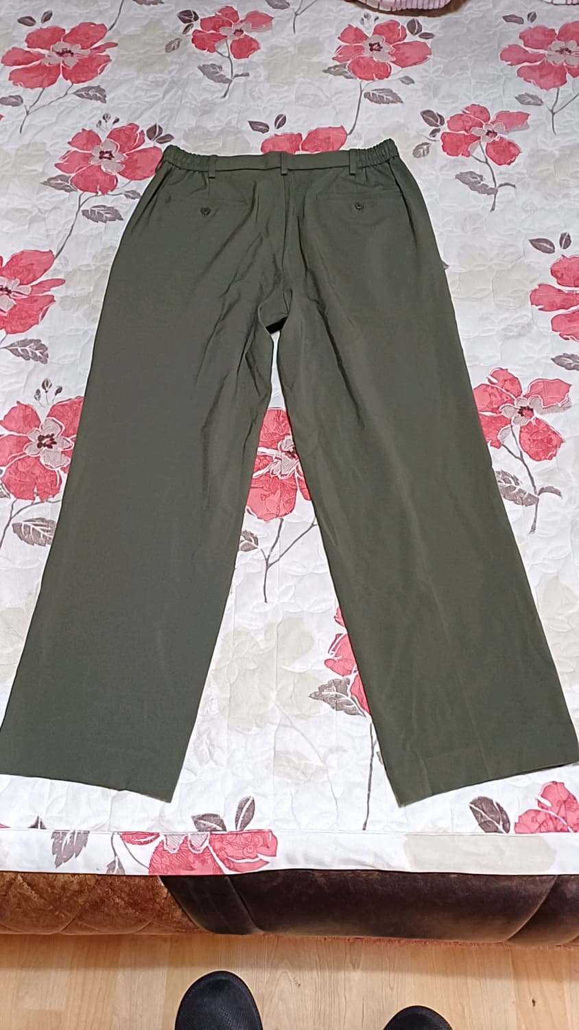 유니클로 와이드 스판팬츠 34인치 기장106 상품이미지5