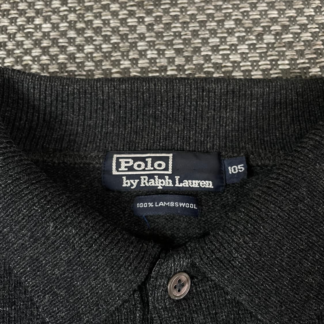 폴로랄프로렌 차콜 울 100 카라 긴팔 니트 105 상품이미지4