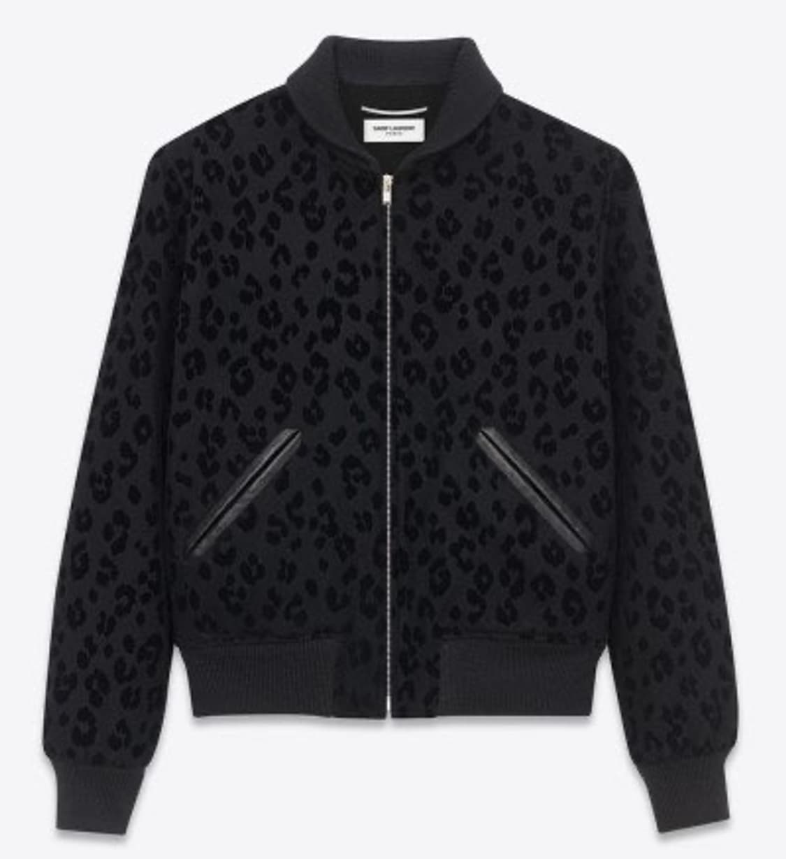 Saint Laurent 생로랑 15fw 블랙 레오파드 테디 자켓 상품이미지5