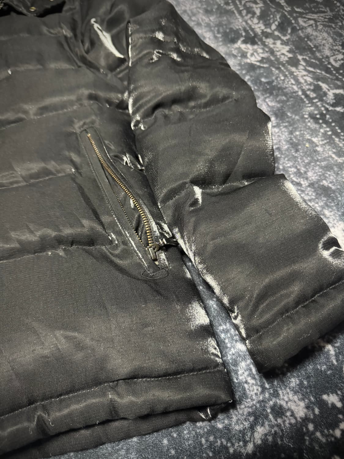 MIDAS Down Jacket Double Zip Glossy Blac 상품이미지3