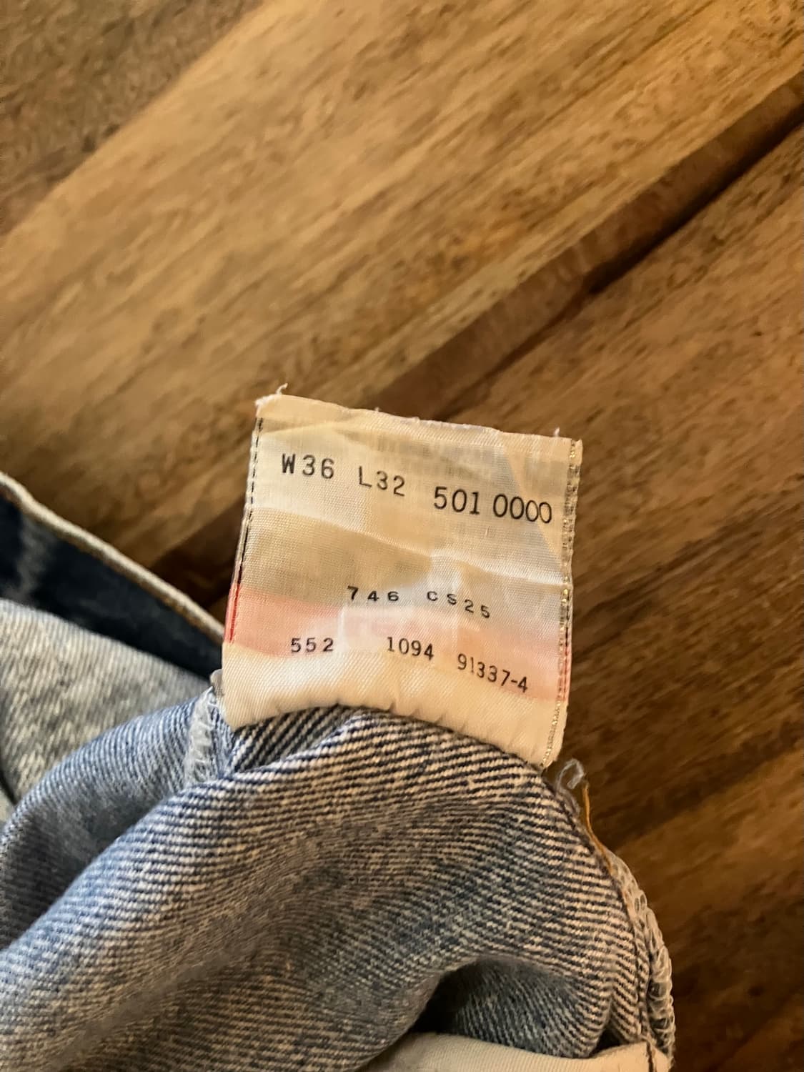 90s USA 빈티지 리바이스 501xx 데님 팬츠 상품이미지10