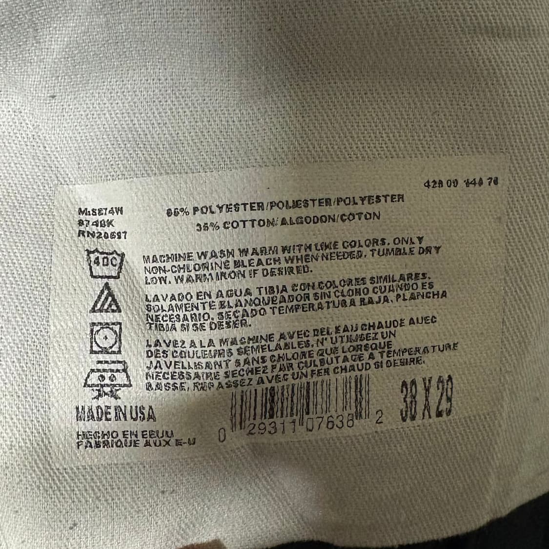 80s og 디키즈 874 블랙 치노 워크팬츠 38 x 29 usa 상품이미지8