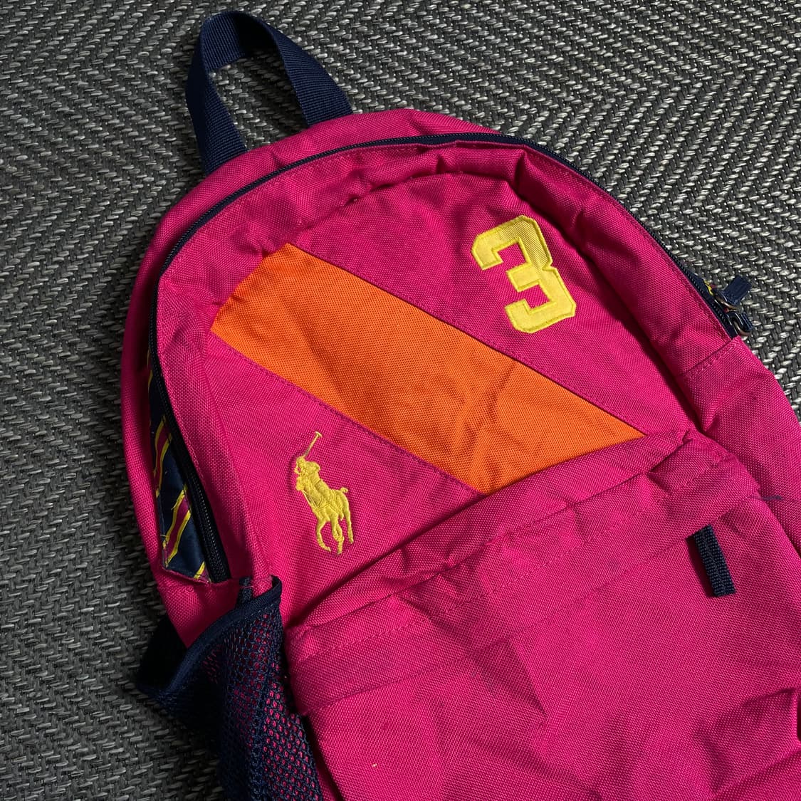 00s 폴로 랄프로렌 올드스쿨 빅포니 백팩 핑크y 4870 상품이미지3
