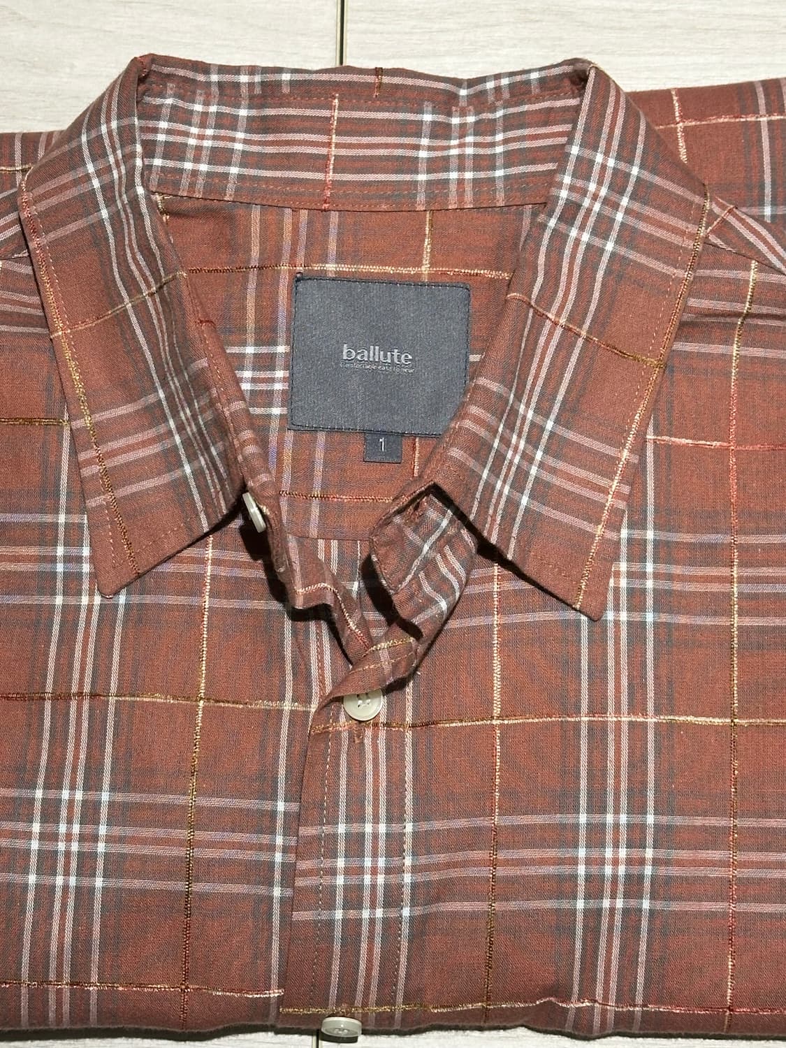 발루트 체크셔츠 1사이즈 상품이미지2