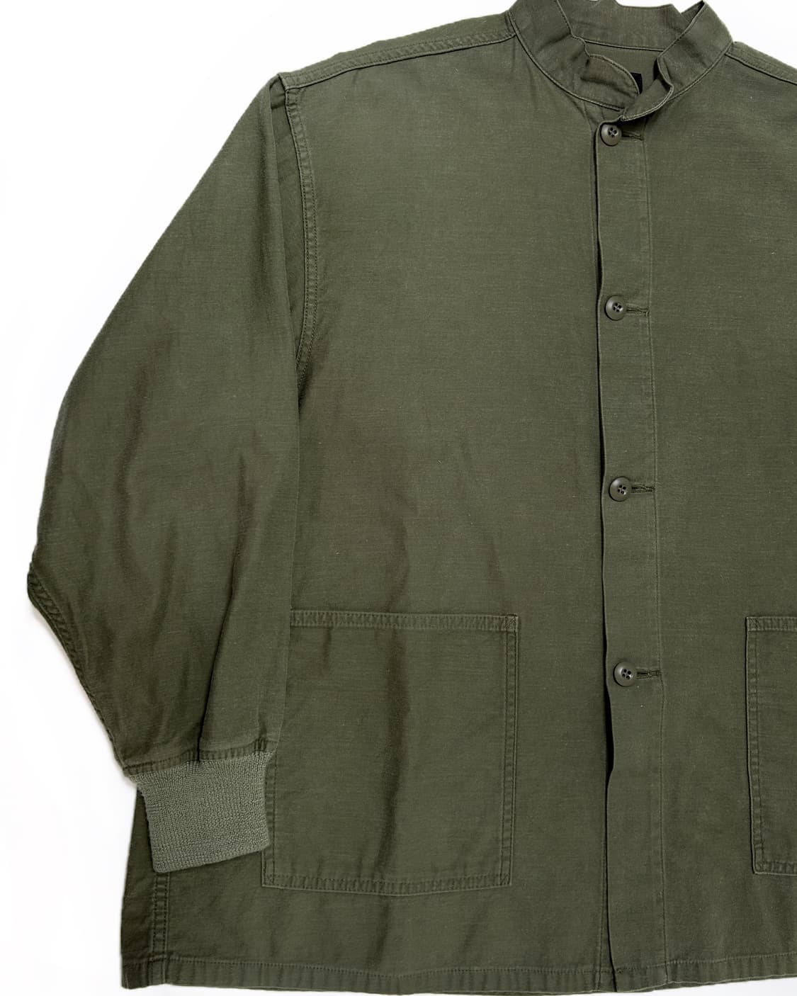 (l~xl) 니들스 NEEDLES 카키 셔츠자켓 S 넥리스셔츠 아우터  상품이미지3