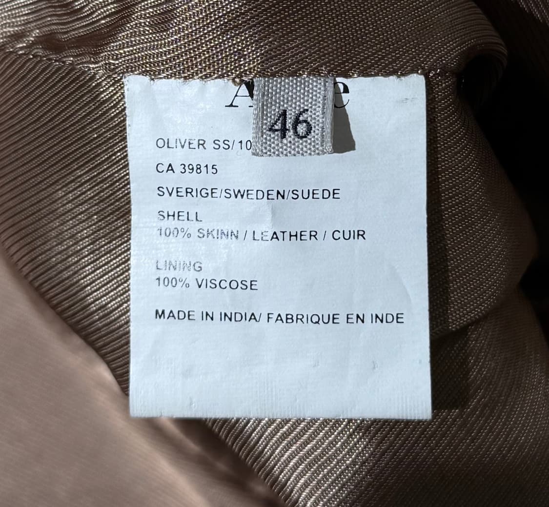 아크네 스튜디오 올리버 바이커 레더 자켓 상품이미지6