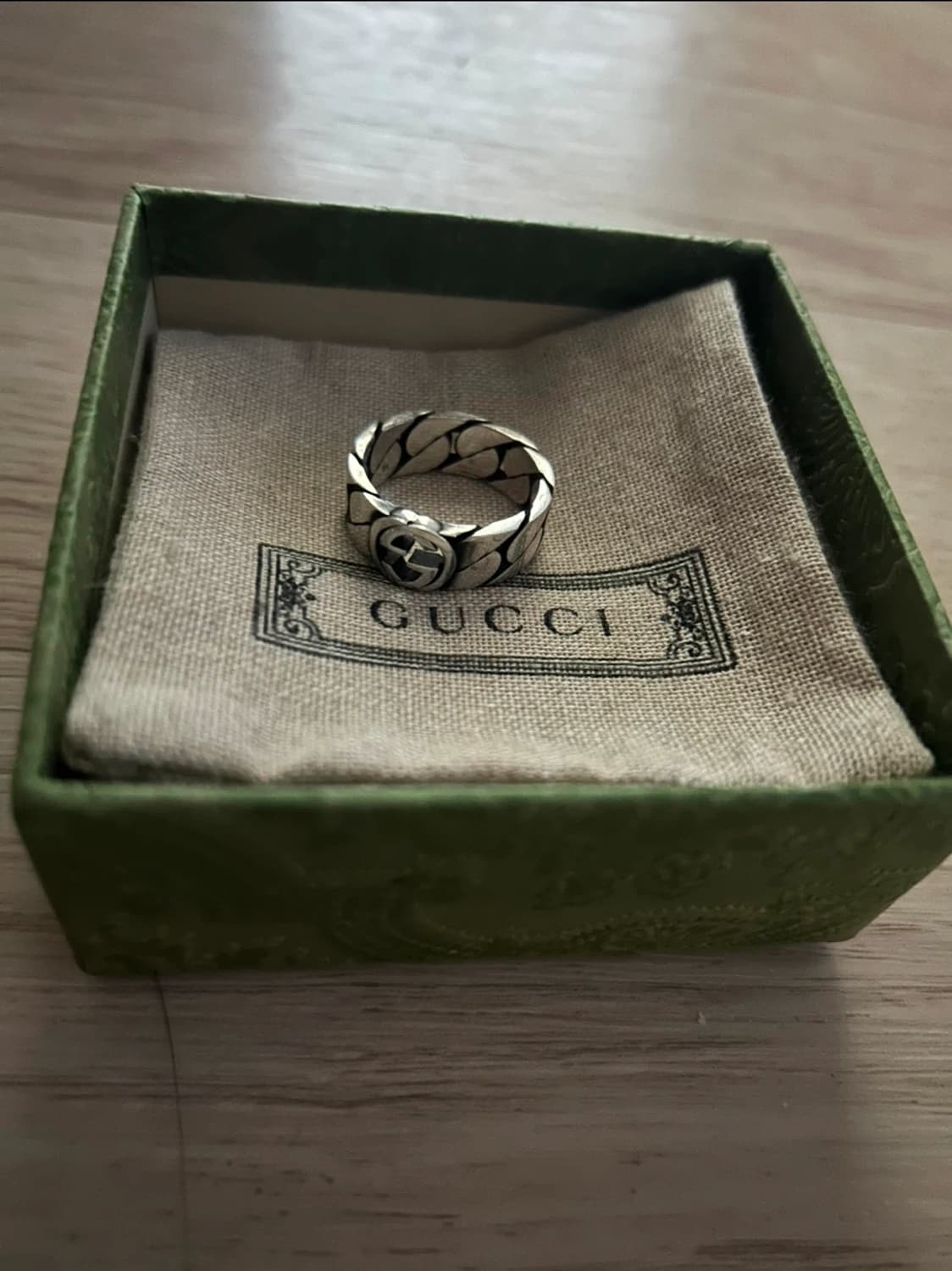 구찌 GG 인터로킹 실버 반지21호 상품이미지1