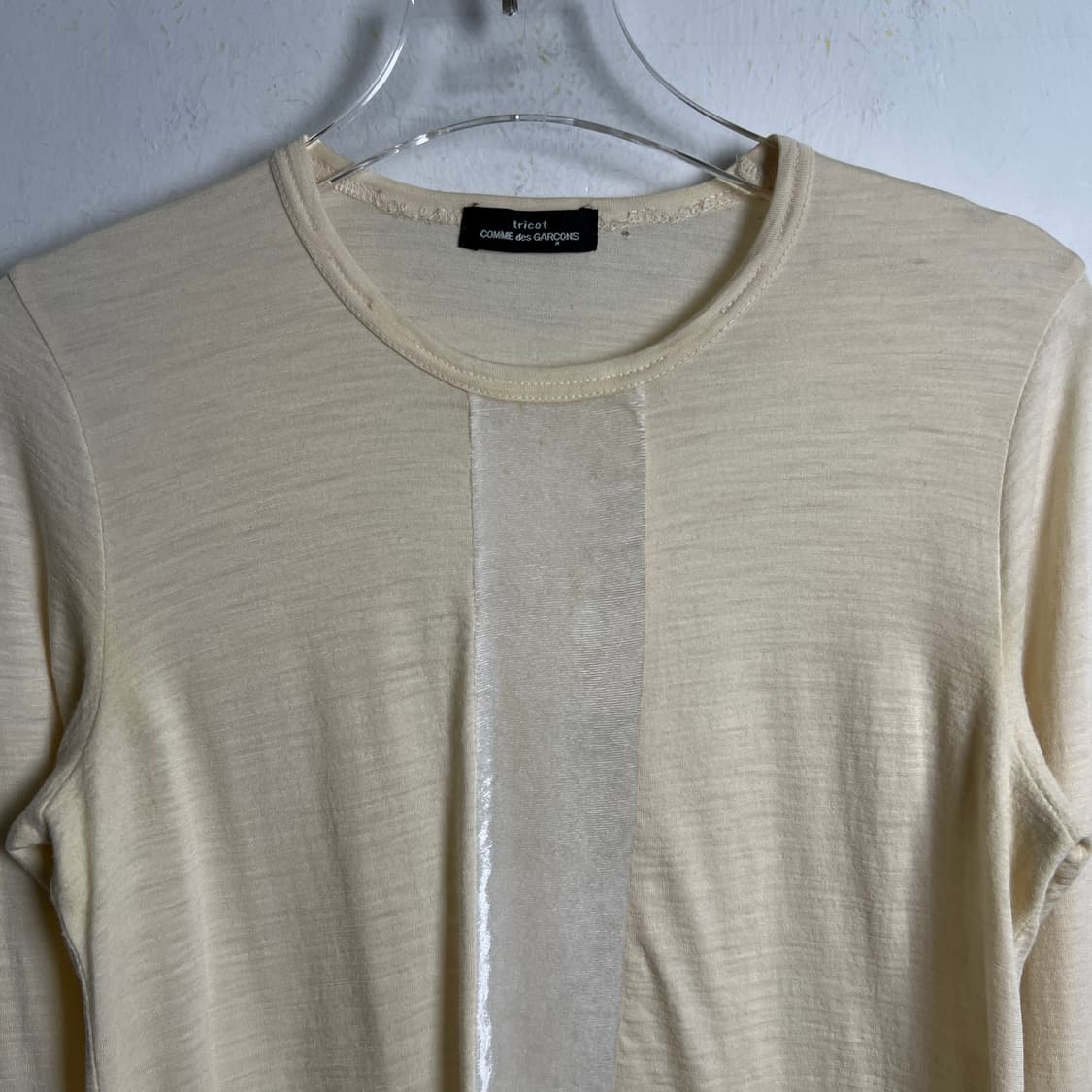 꼼데가르송 트리콧 벨벳 패널 롱슬리브  상품이미지4