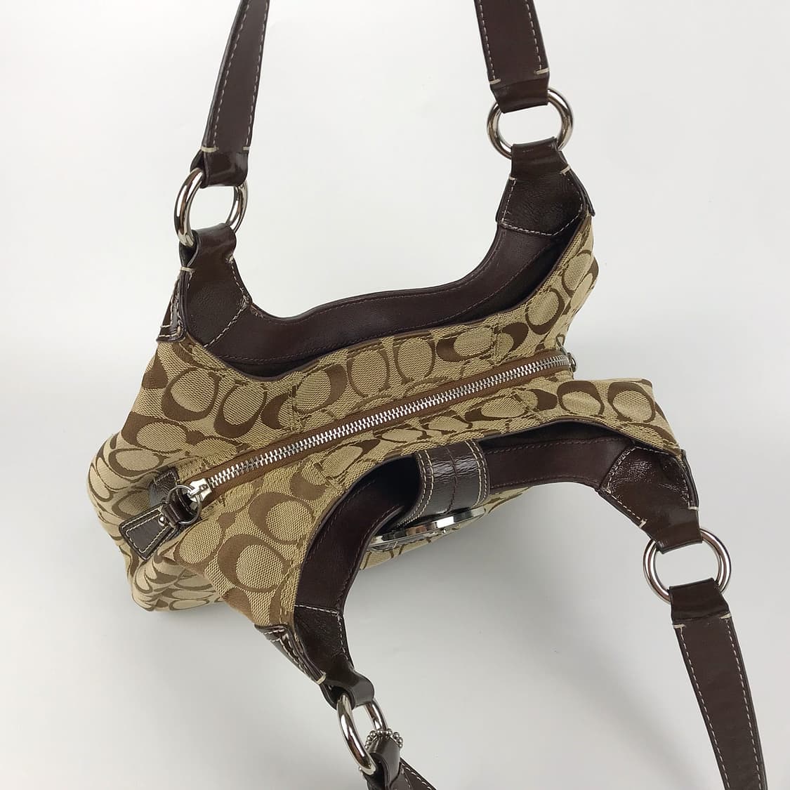 코치 COACH Y2K 시그니처 자카드 호보백 숄더백 가방 상품이미지8