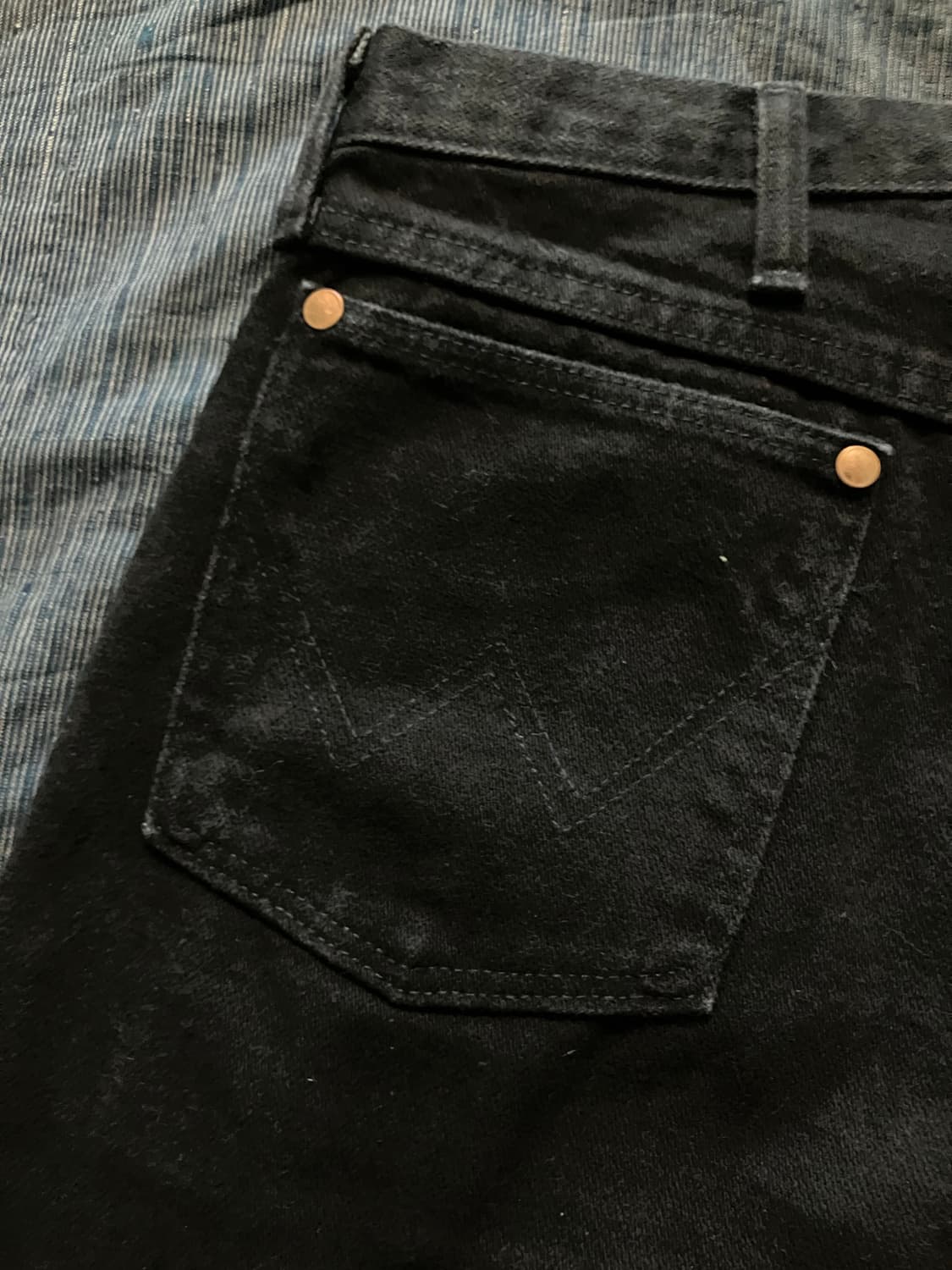 🇺🇸 90s USA 빈티지 랭글러 13MWZWK 블랙 데님 팬츠 상품이미지5
