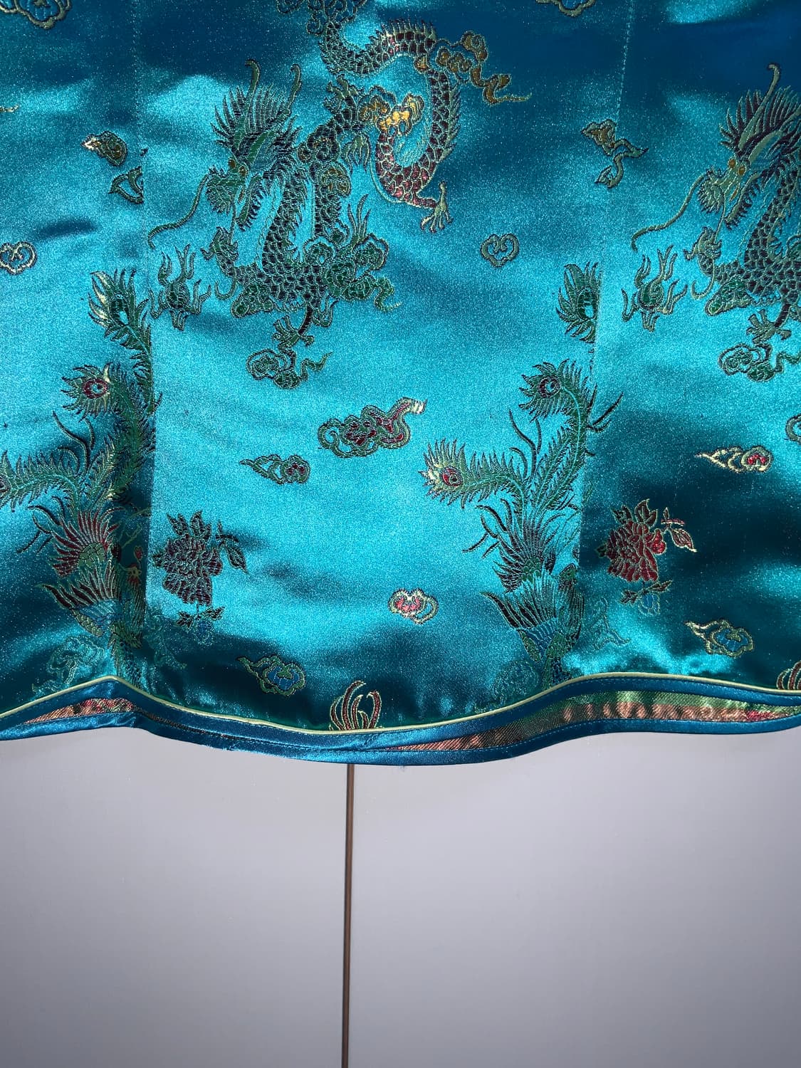 푸른색 치파오 탑 상품이미지5