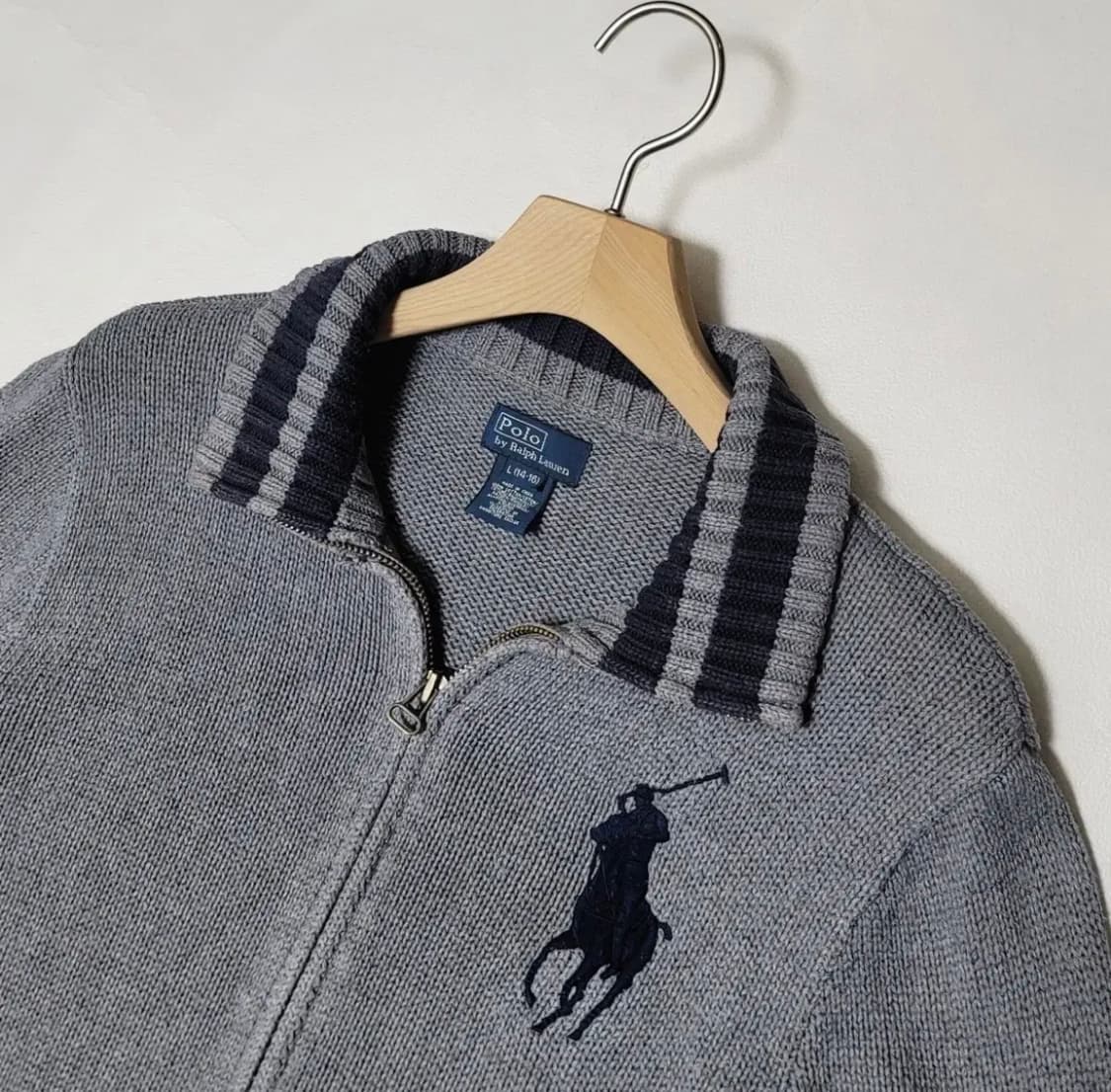 폴로 빅포니 니트 집업 상품이미지3