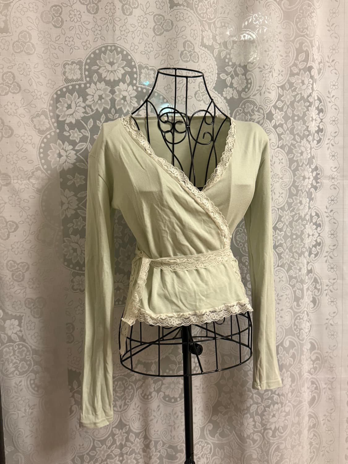 빈티지 랩 레이스 가디건 상품이미지1