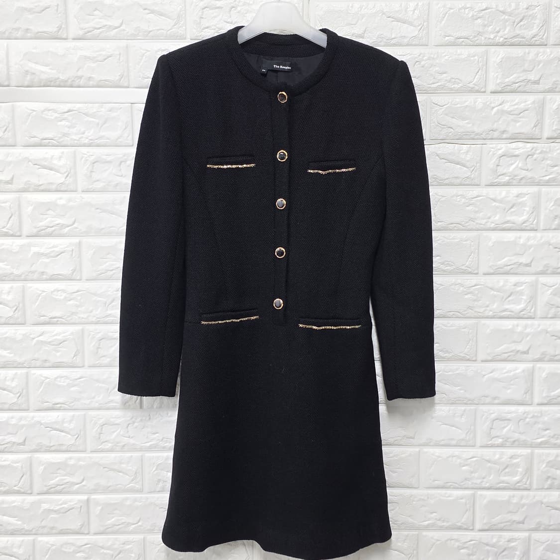 택포_ 한섬 더 쿠플스 블랙 트위드 원피스 S 상품이미지1