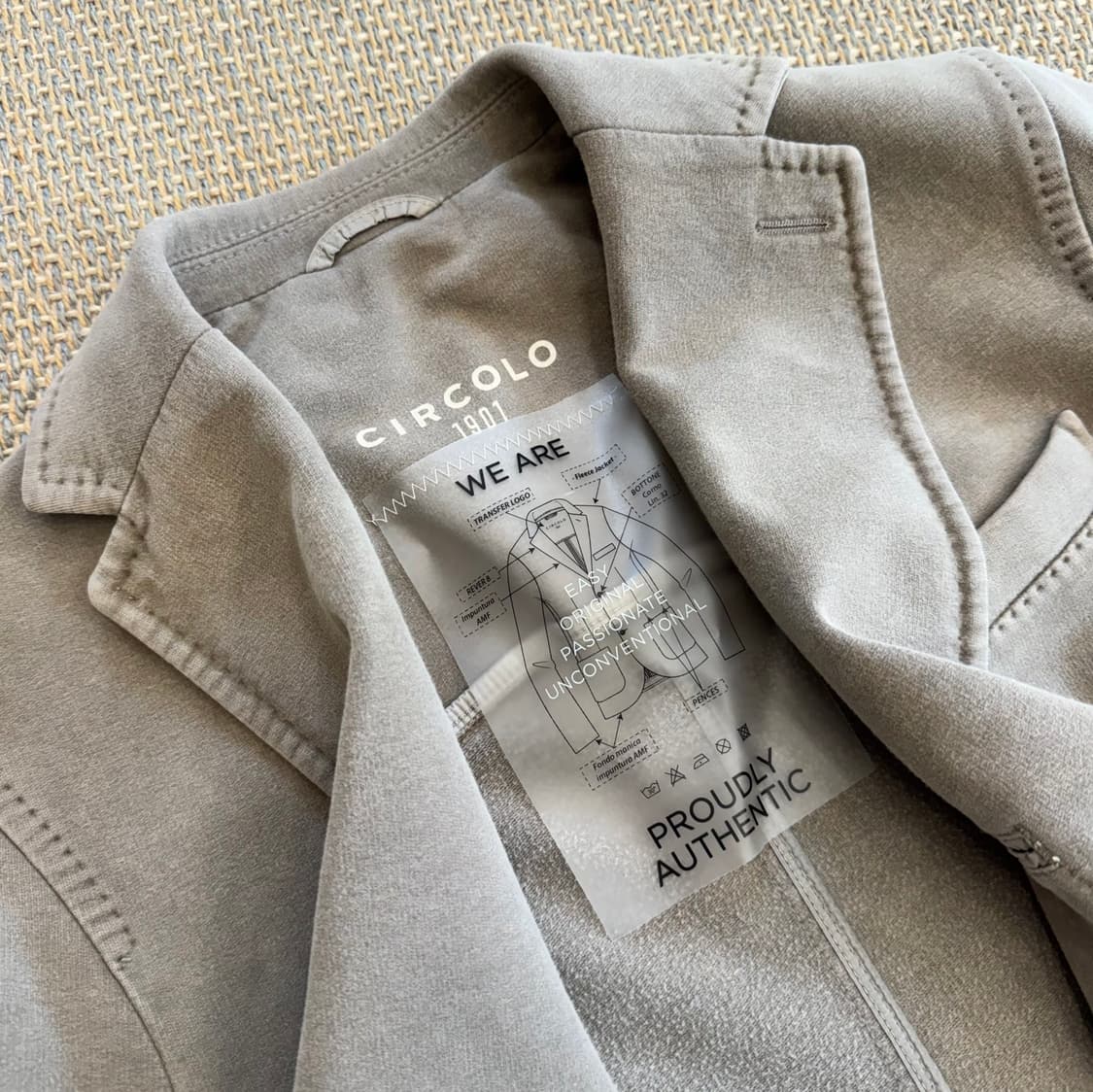 Circolo 1901 이탈리안 최고급 희귀 크림그레이 블레이저 자켓 상품이미지9