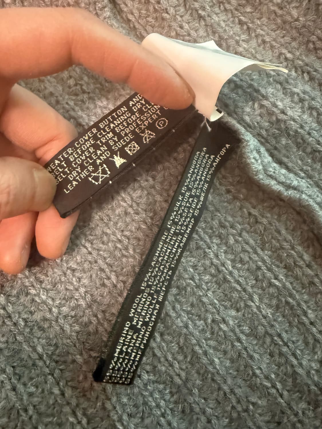 랄프로렌  블랙라벨  캐시미어 블랜드 롱 가디건  s  상품이미지5