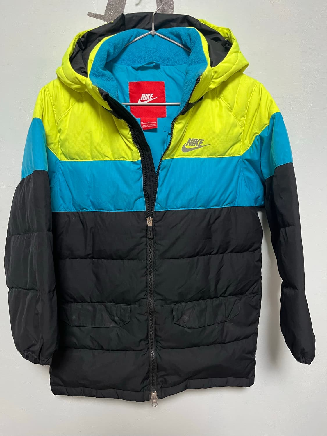 나이키  키즈 컬러 블록 패딩 점퍼 상품이미지1