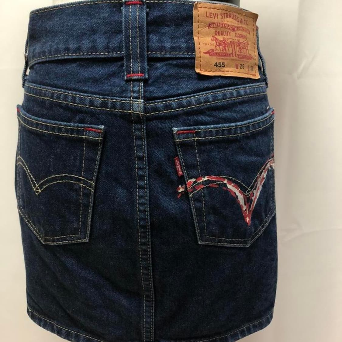 빈티지 리바이스 청스커트 치마 구제 y2k 키치 펑크 상품이미지2