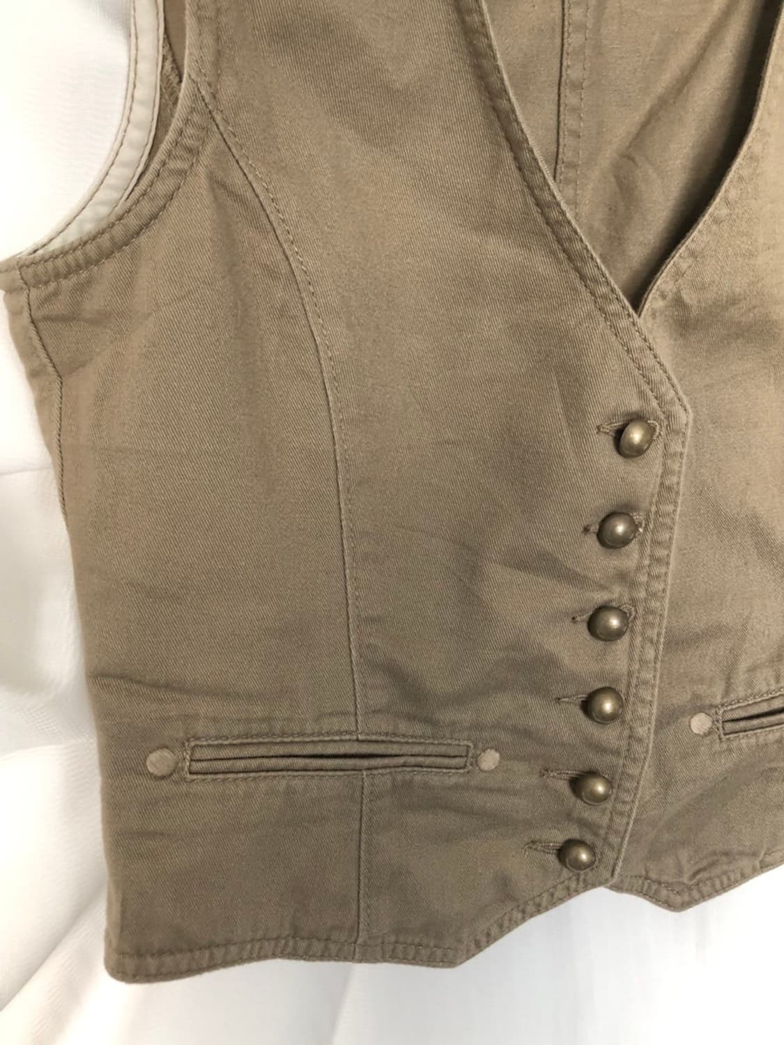 823. beige vintage vest  상품이미지9