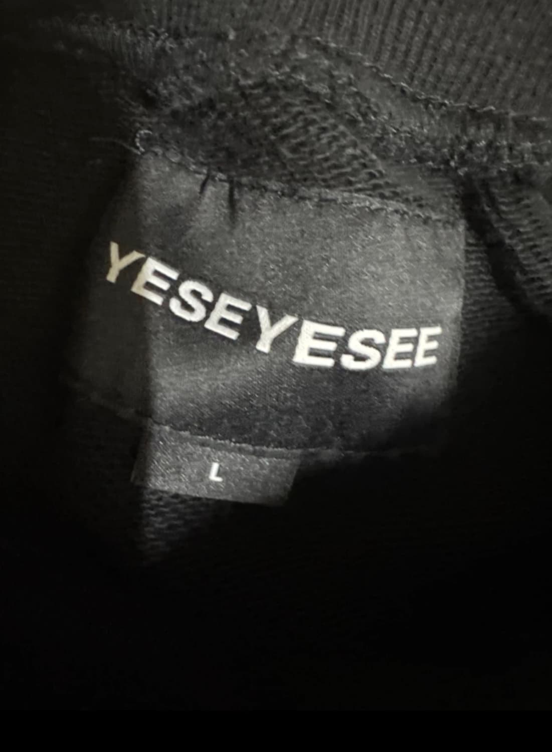 YESEYESEE 맨투맨 검정 상품이미지2