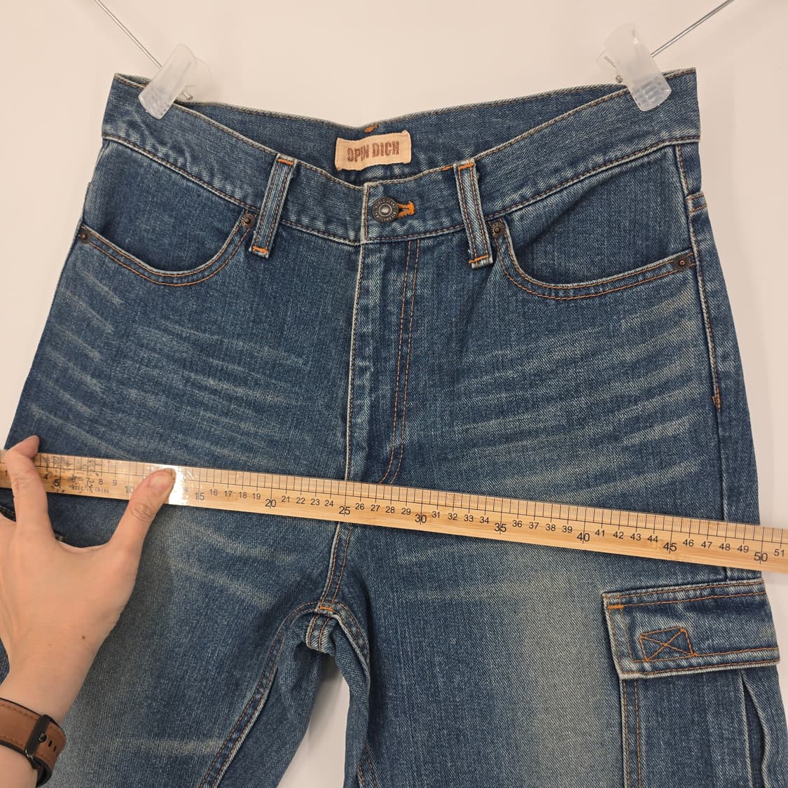 빈티지 워싱 카고 데님 M 상품이미지8