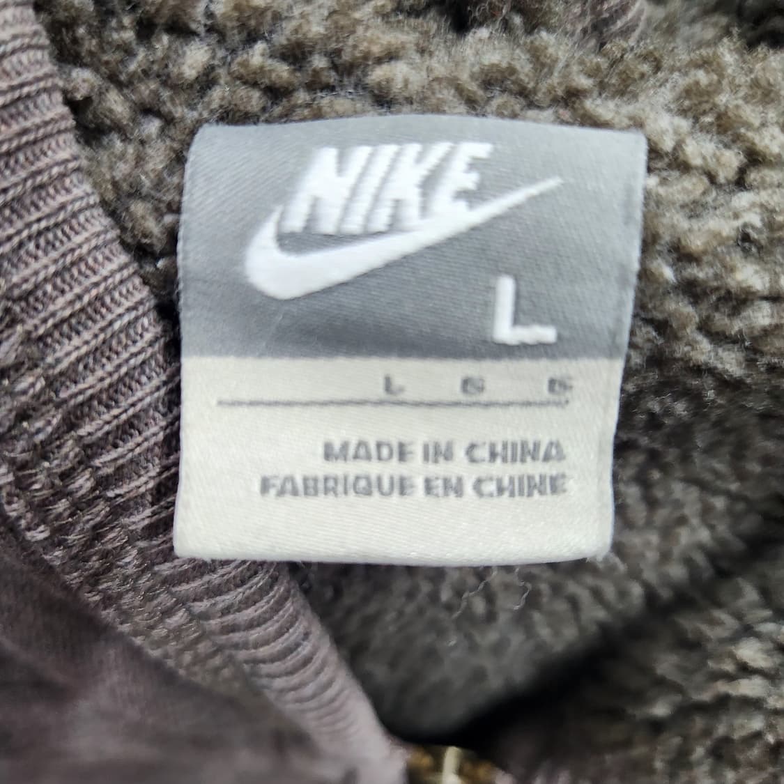 올드스쿨 나이키 스펠아웃 로고 투웨이 엘보패치 후드집업L(L)남여공용 상품이미지6