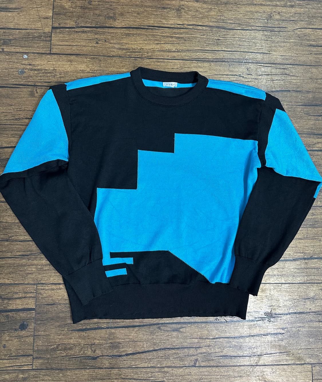 오스틱니 컬러 블록 골프니트 M-L 상품이미지1