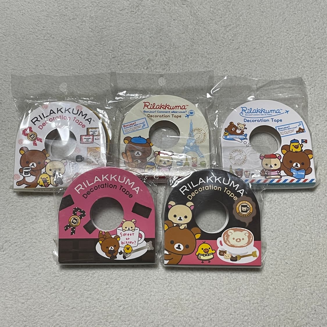 고전 문구 리락쿠마 데코테이프 상품이미지1