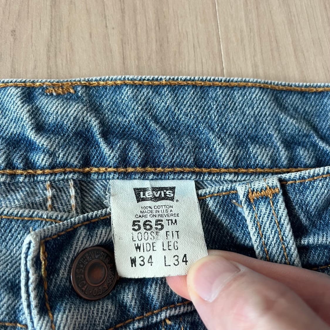[34X34] 90s 빈티지 리바이스 565 컷오프 상품이미지2