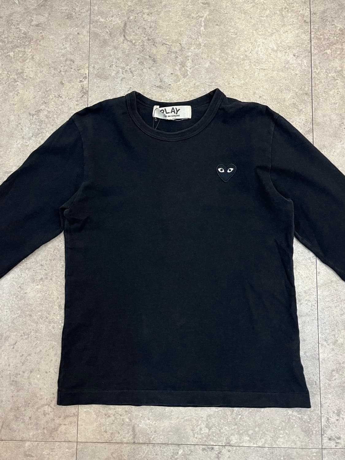 꼼데가르송 긴팔티 블랙 S #csz3586 상품이미지5