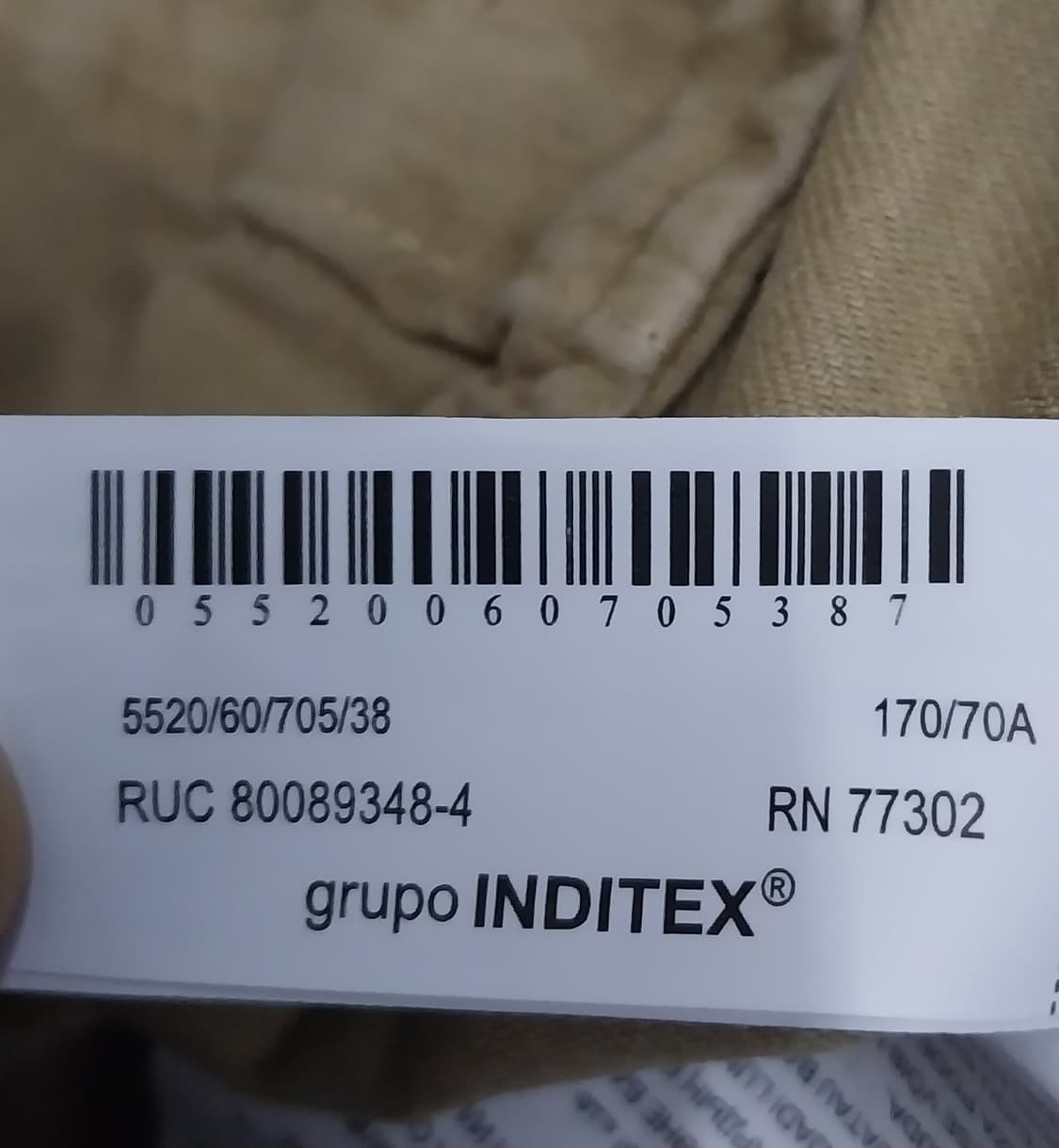 (새상품) ZARA  카고 바지 (31-33) 상품이미지4