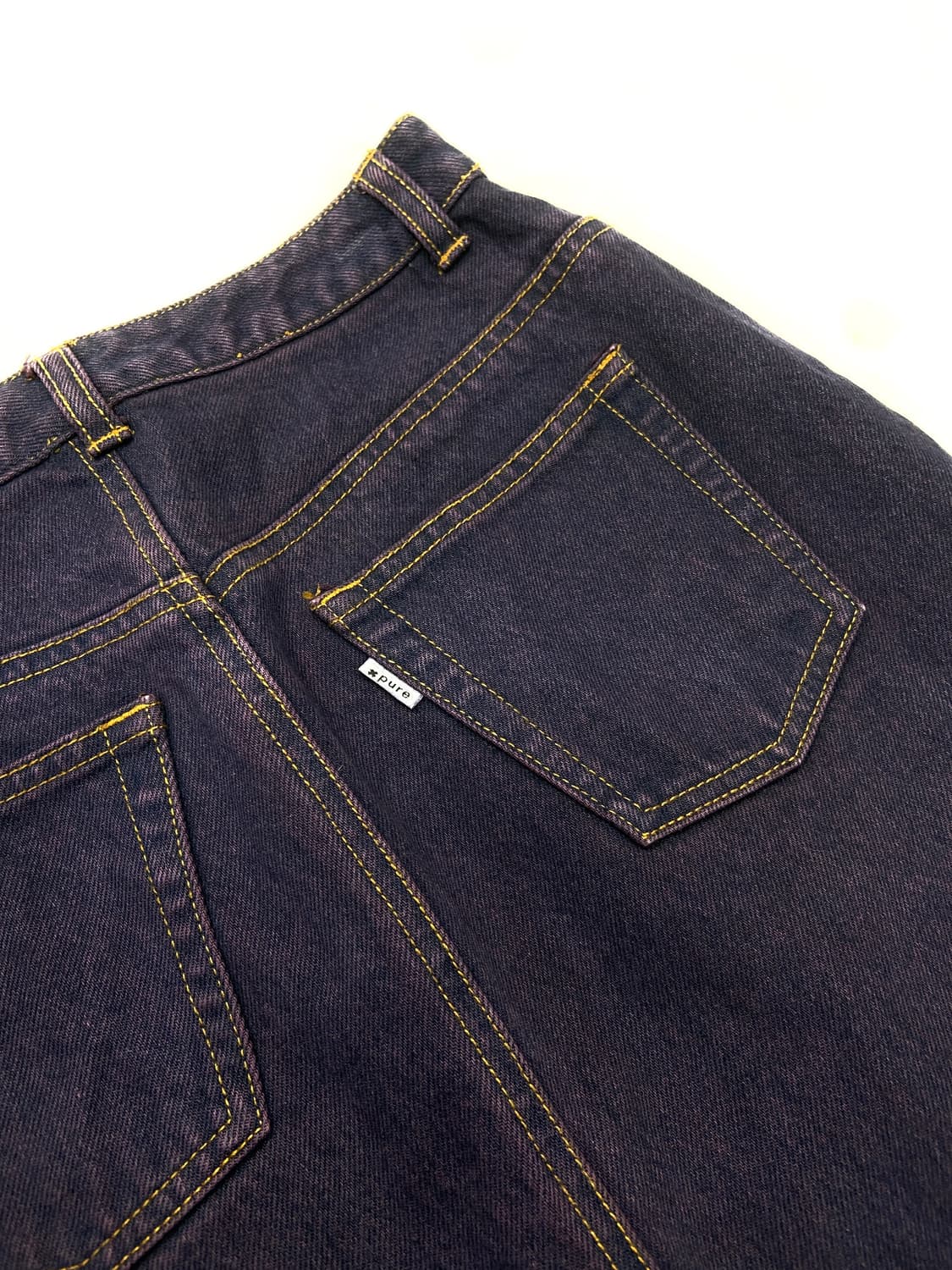 JPN Purple Denim Skirt 상품이미지5